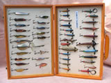 Cased set of Vintage fishing Lures